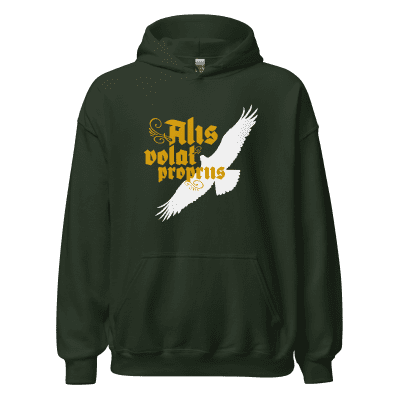 Alis Volat Propriis "she flies with her own wings" Osprey Oregon motto hoodie