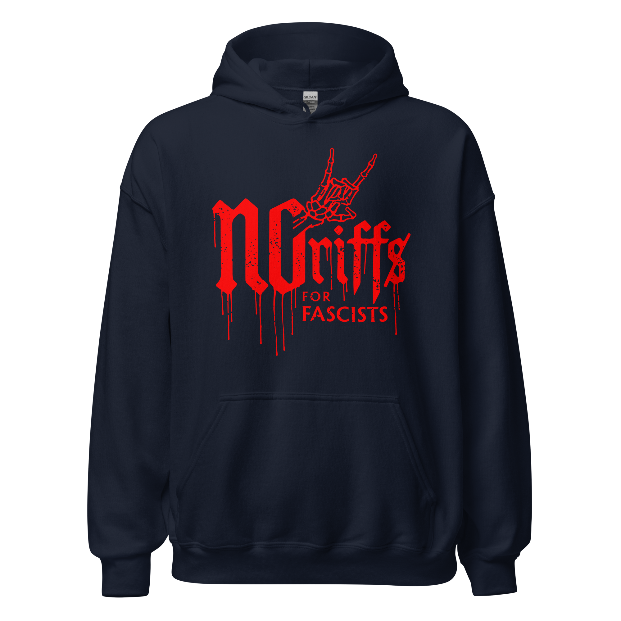 No Riffs for Fascists pullover hoodie - Image 2