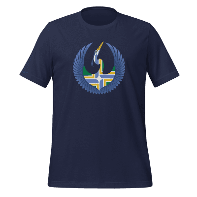 Portland Resistance Rebel Alliance Great Blue Heron t-shirt