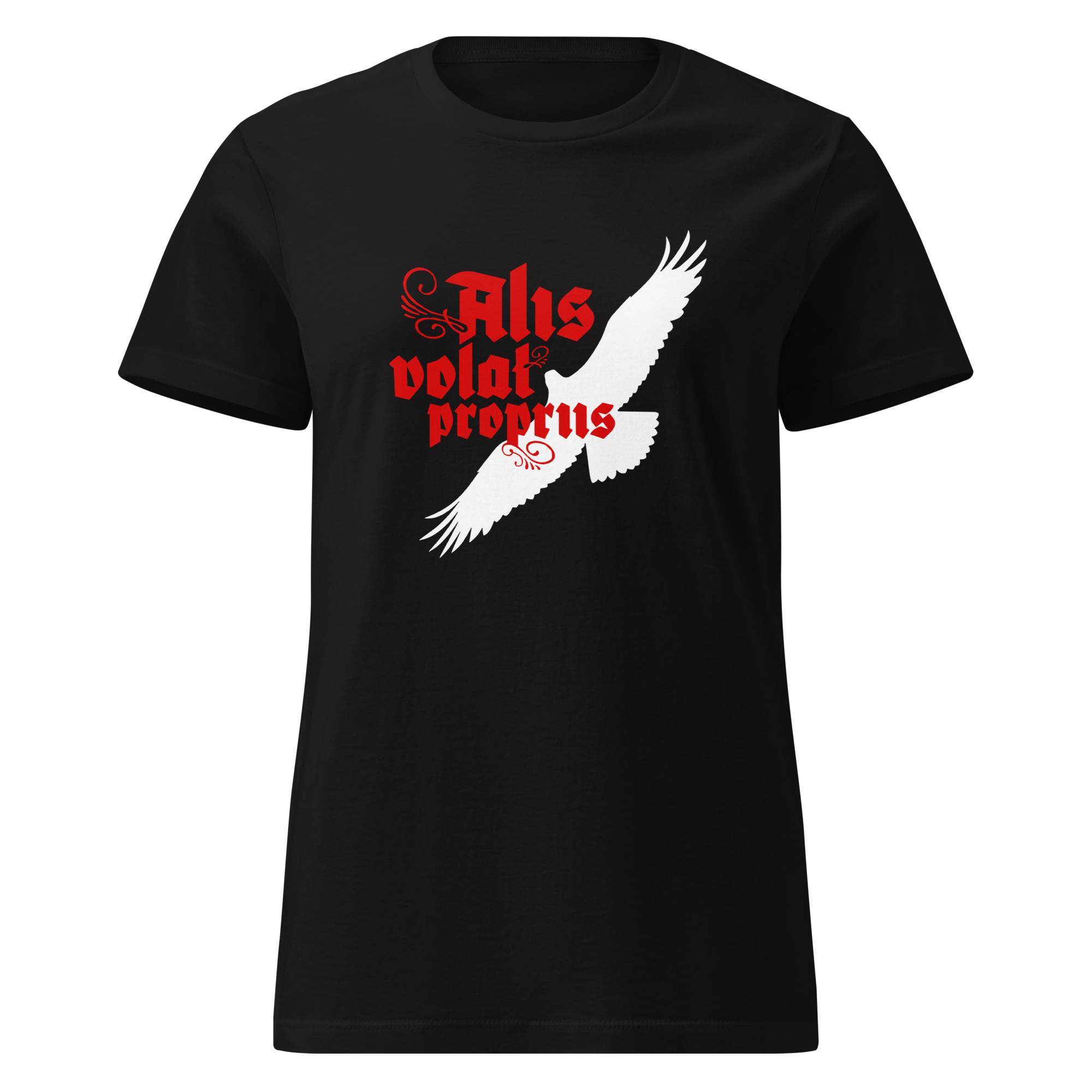 “She Flies with Her Own Wings” Osprey – Oregon motto women’s basic softstyle t-shirt - Image 2