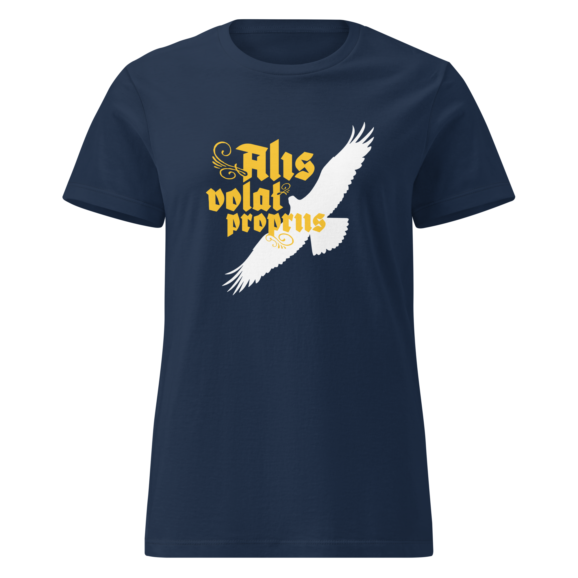 “She Flies with Her Own Wings” Osprey – Oregon motto women’s basic softstyle t-shirt