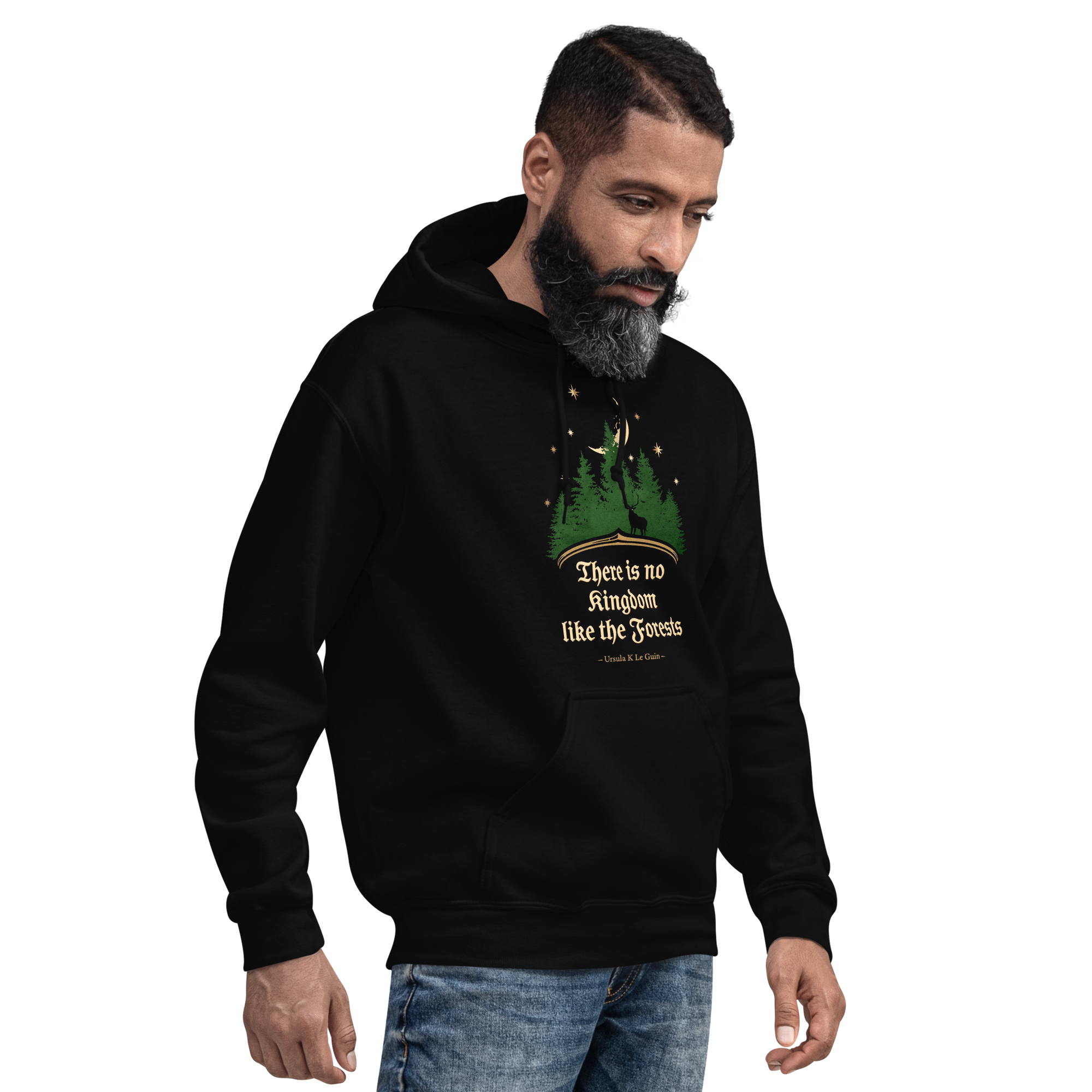 Ursula K Le Guin Forest Kingdom pullover hoodie
